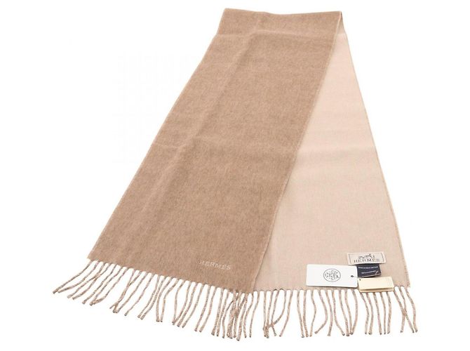 Chal de cachemira Recto Verso de Hermès Beige