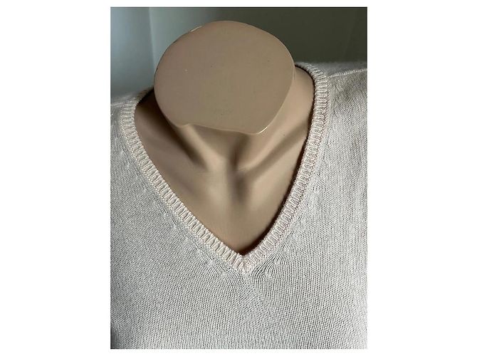 Malo Rosa Magier Pullover aus Kaschmir V Ausschnitt Pink