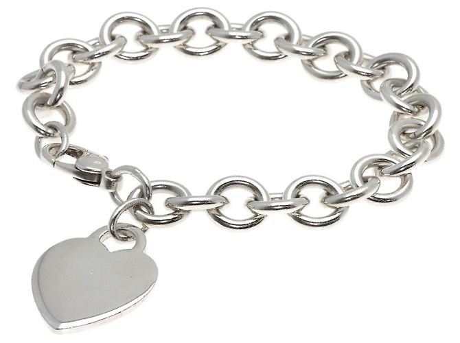 Bracciale charm con tag a forma di cuore Tiffany & Co.