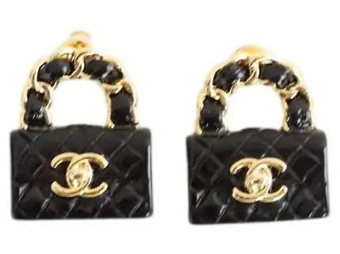 Chanel Orecchini neri Nero 