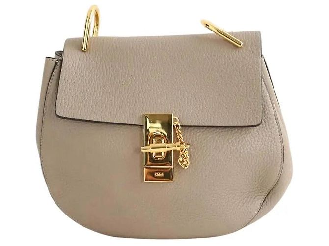 Drew Chloé Borsa a tracolla beige Pelle
