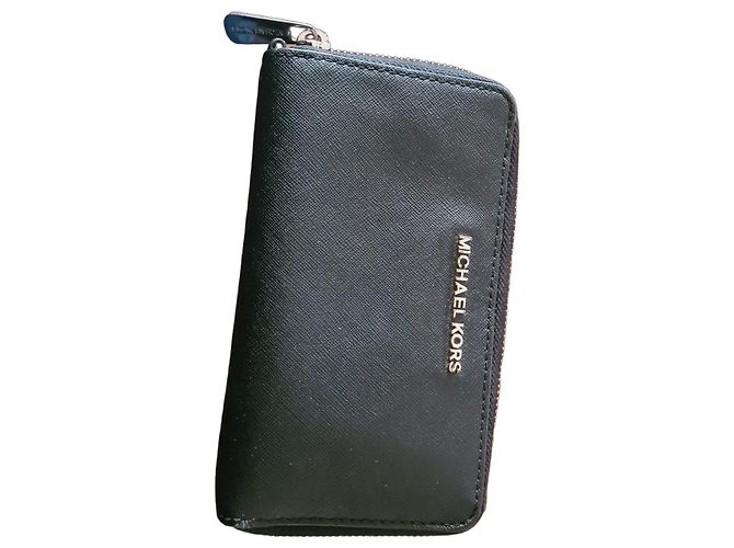 Michael Kors black leather wallet