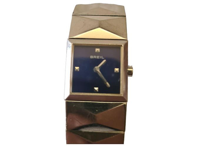 Autre Marque Reloj de pulsera Breil en acero inoxidable Plata Azul