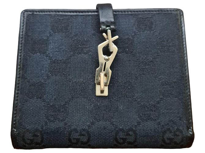 Gucci GG Black Canvas Wallet