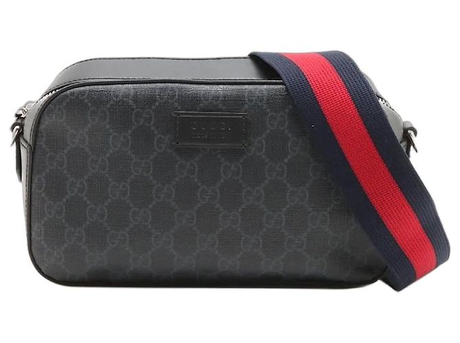 Gucci Borsa a spalla in PVC GG Supreme nera Nero