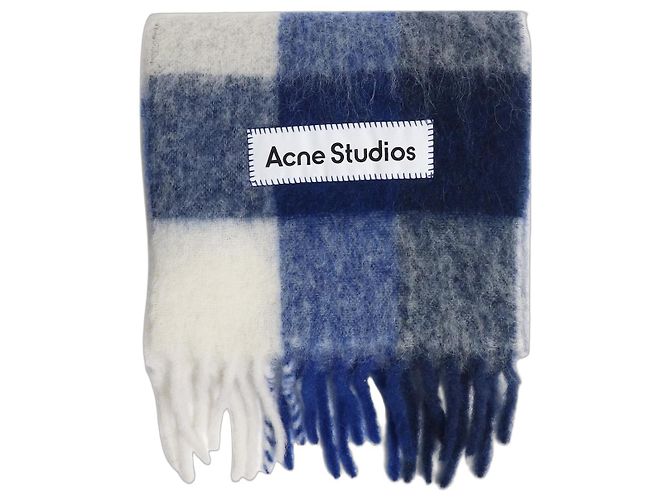 Acne Sciarpa a quadri Blue Vally 