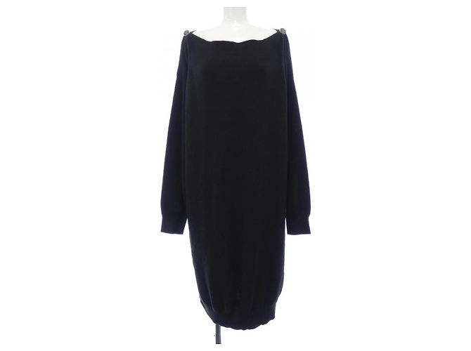 Hermès Vestido de seda e caxemira Hermes 3H2515D6 Preto