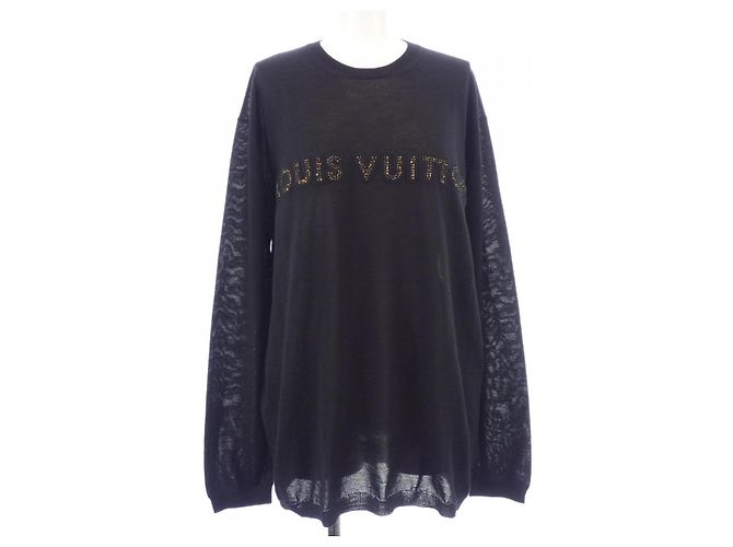 Louis Vuitton Seide-Kaschmir-Strickware Schwarz