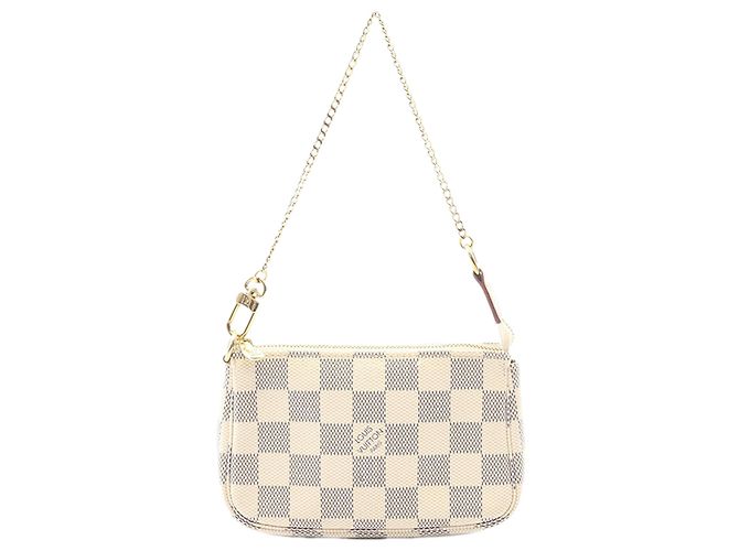 Mini Pochette Accessoires Damier Azur Branco Louis Vuitton