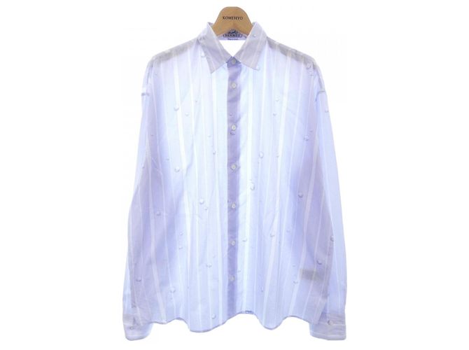 Hermès Camisa Hermes 37 de algodão Roxo