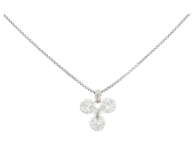 Autre Marque Colar de Diamante Pt850 Prata