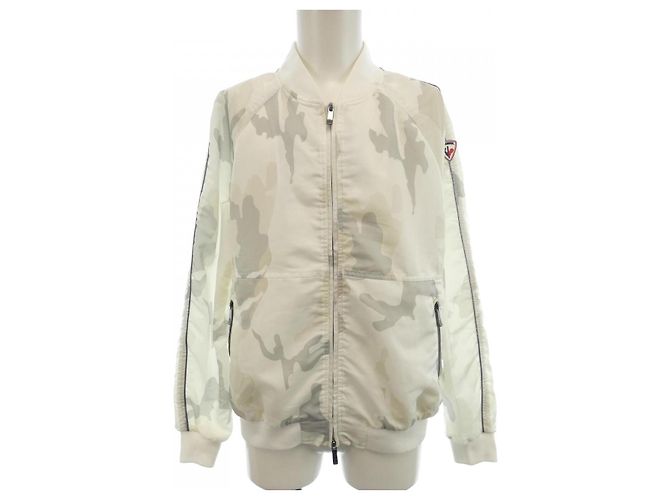 Autre Marque Giacca Blouson Rossignol Marrone Bianco Beige