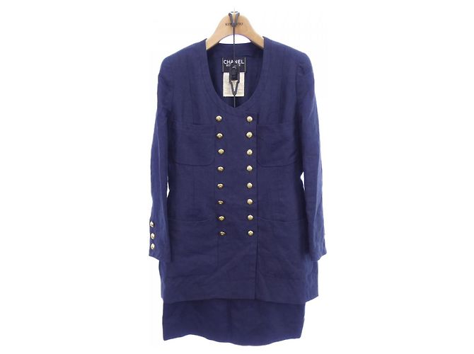Completo Tailleur Chanel Blu Blu navy