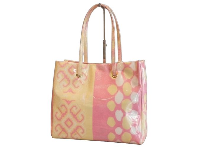 Bolsa Roberto Cavalli em tecido laminado estampado