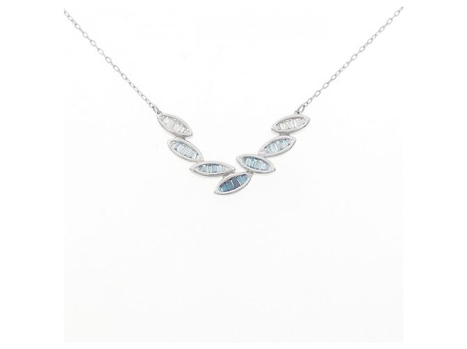 Autre Marque Au750 Diamant-Halskette Silber