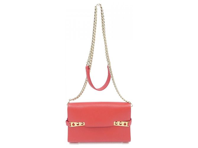 Borsa Pochette Tempête Delvaux Rosso