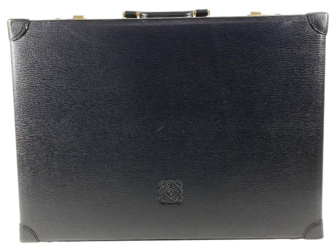 Malette Attache Anagram Logo Vintage Loewe