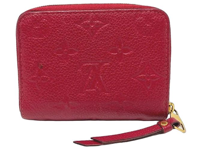 Monedero Zippy en Monogram Empreinte de Louis Vuitton Roja