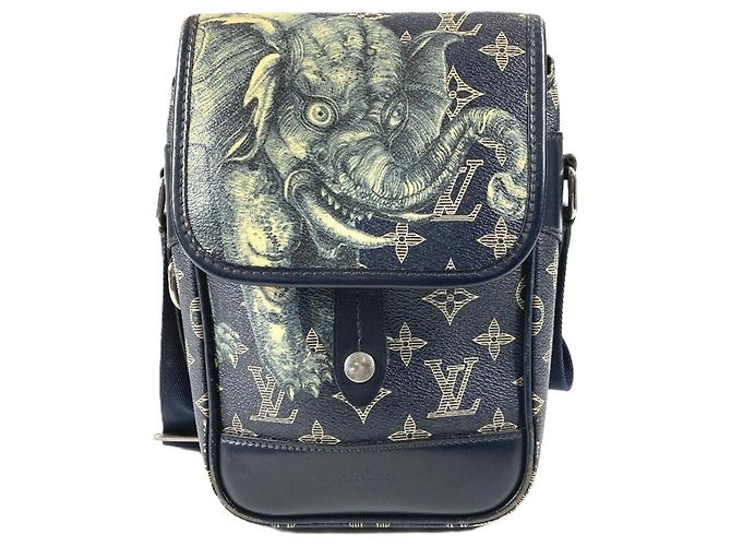 Borsa a Spalla Pochette Savane Monogramma Navy Louis Vuitton Blu navy
