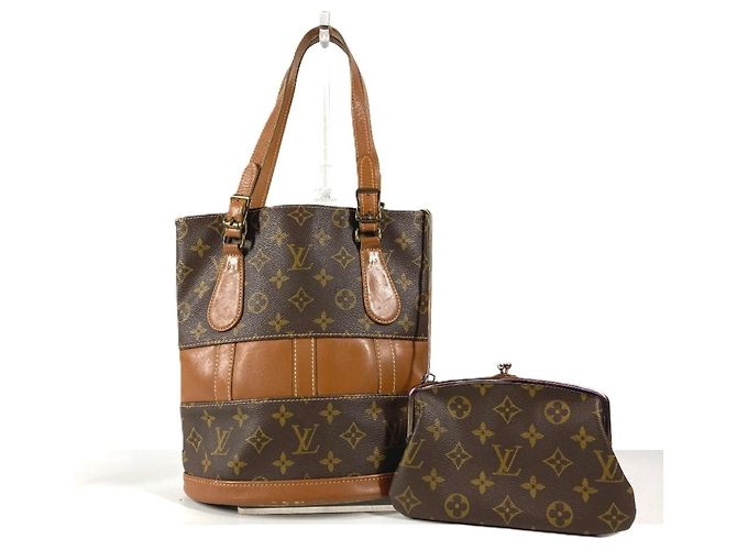 Bucket Sac à main seau PM Monogram Louis Vuitton Marron