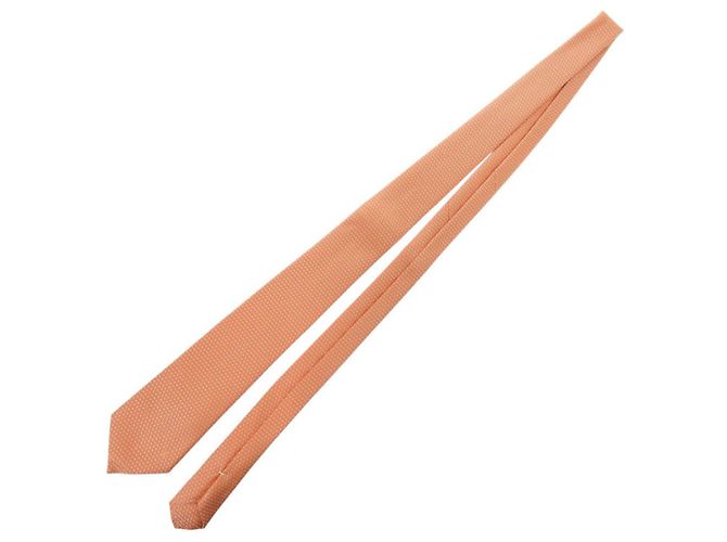 Cravate en soie Louis Vuitton en orange