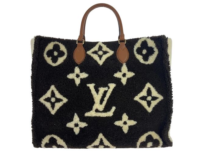 Borsa OnTheGo GM Teddy Monogram Louis Vuitton Nero Bianco