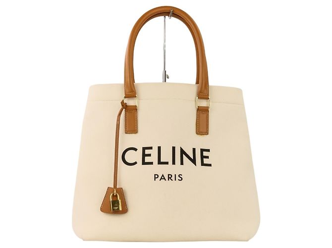 Céline Sac cabas horizontal Celine Blanc