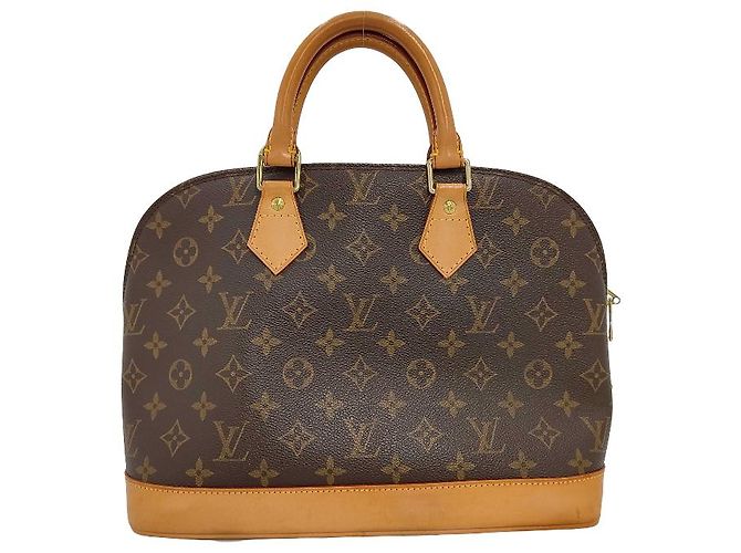 Sac à main Alma Louis Vuitton en toile Monogram MM Beige