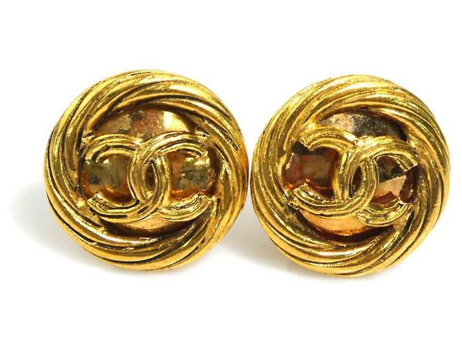 Orecchini a clip in oro Chanel D'oro
