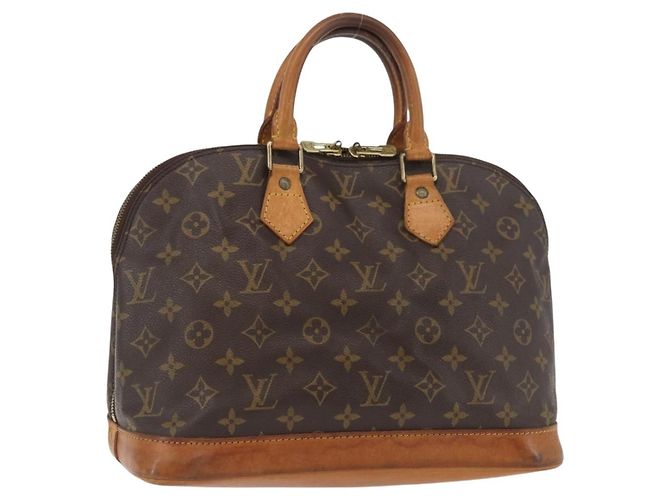 LOUIS VUITTON Bolsa de Mão Monogram Alma M51130 LV Auth ARZ831 Monograma