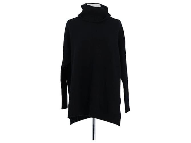 Autre Marque Schwarzer Kaschmirpullover 