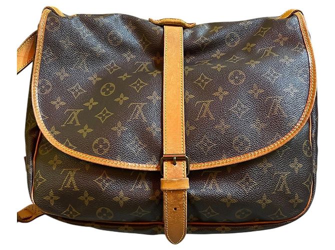 Borsa a spalla in tela Monogram Louis Vuitton 1990