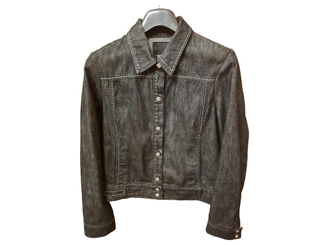Gianfranco Ferré Jeansjacke Schwarz