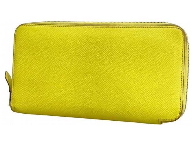 Hermès Hermes Azap Long Wallet in Lime Golden