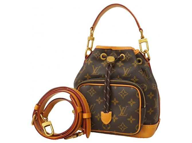 Noe Bolsa de mão Noé Cargo Monogram Louis Vuitton Marrom