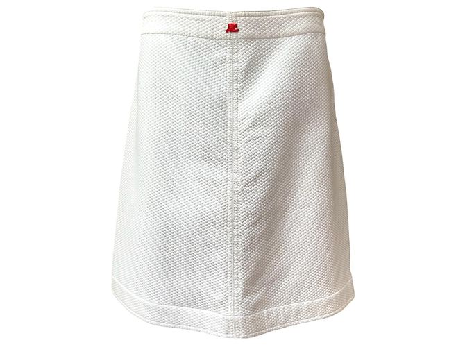 Gonna Bianca e Rossa Courreges