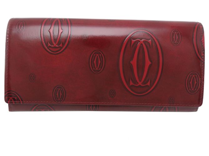 Damen Langbörse Cartier L3000722 Rot Bordeaux