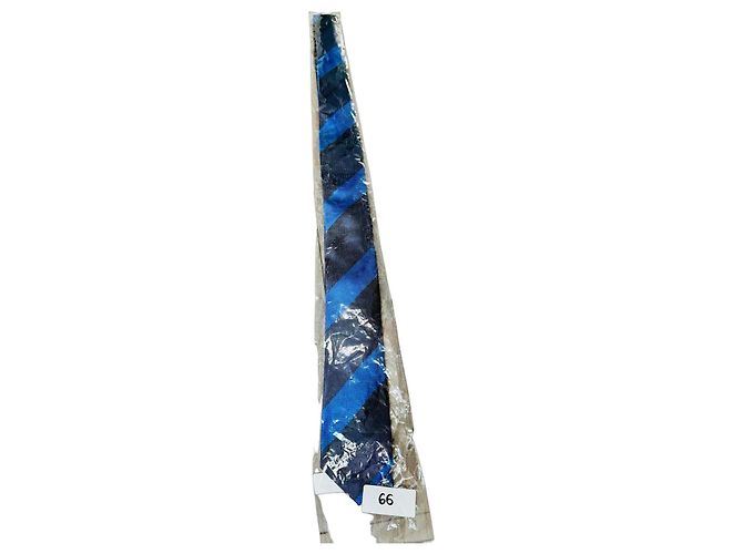 Hackett London Blue Striped Silk Tie Dark blue