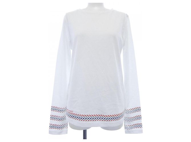 Hermès Hermes Cotton TShirt White Orange