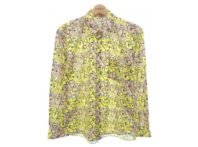 Comme Des Garcons Comme des Garçons Hemd Weiß Beige Gelb