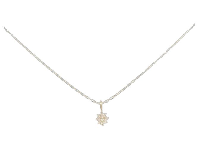 Autre Marque Collar de diamante Au750 Dorado