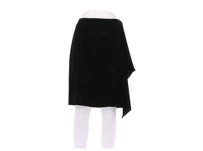 Prada asymmetrischer Midi Rock schwarz