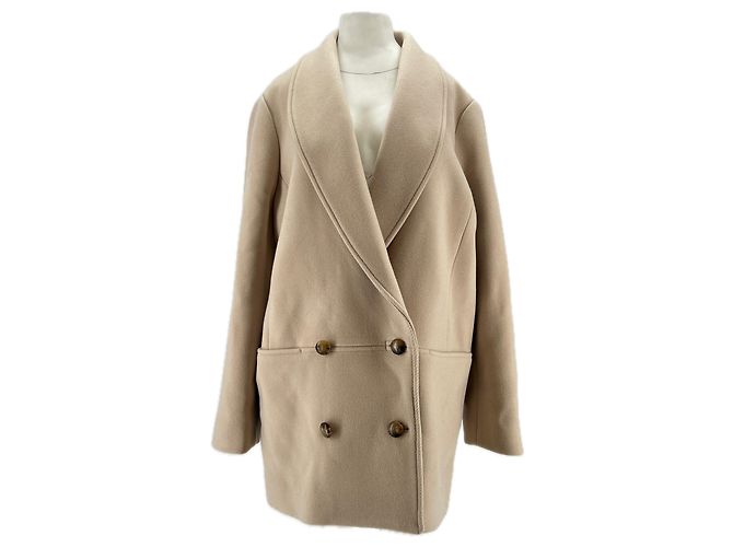 SéZane Wollmantel "James" Beige