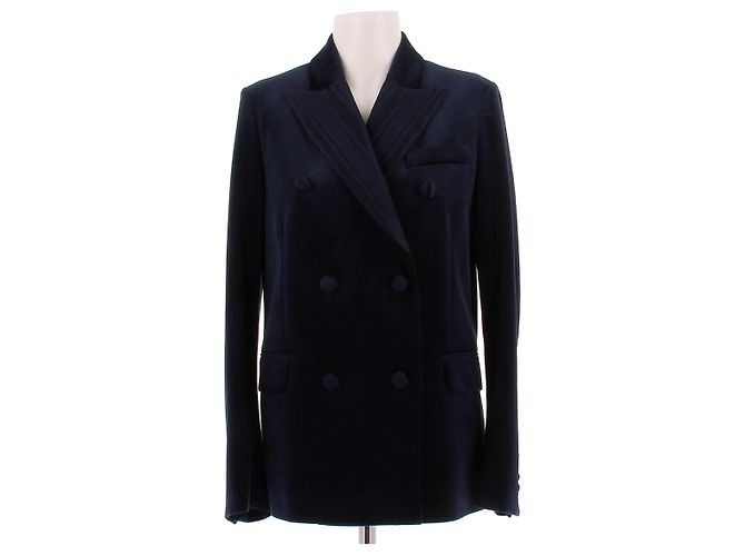 Golden Goose Marineblazer aus Samt Marineblau