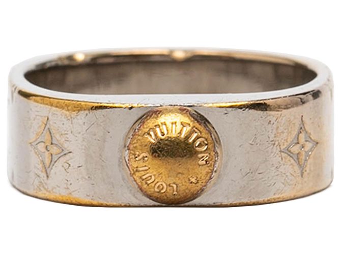 Anillo Nanogram de latón plateado Louis Vuitton