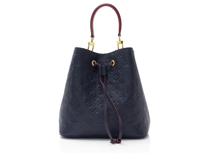 Néonoé Louis Vuitton Monogram Empreinte Neonoe MM Shoulder Bag Blue