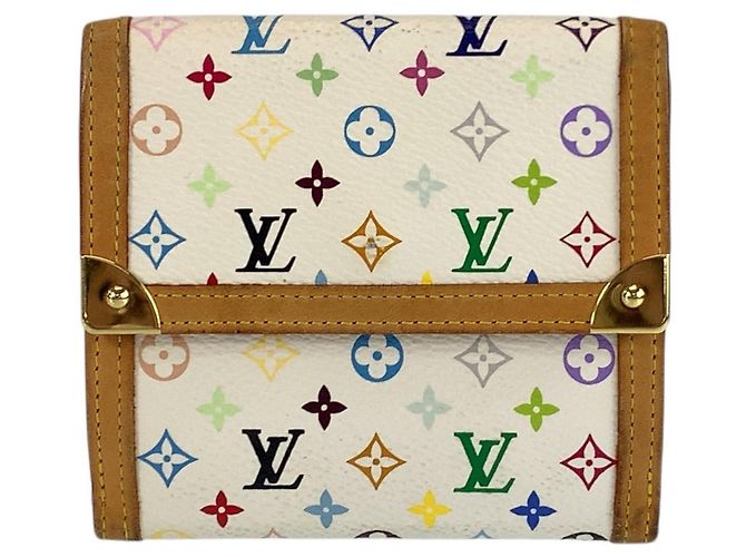 Louis Vuitton Multicolor Compact Wallet White