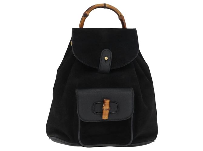 Gucci Gucci bamboo daim mini Black
