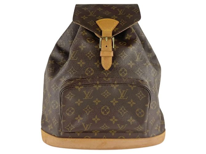Louis Vuitton Monogram Montsouris GM Backpack Brown