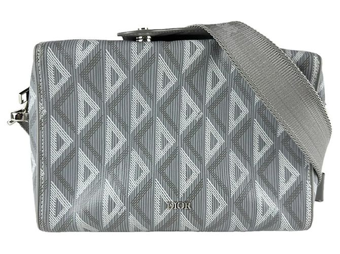 Bolsa de ombro cinza Christian Dior